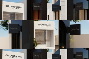 Sign logo mockup