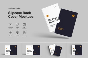 Slipcase Book Cover Mockups