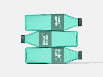 Plastic Soda Bottle Free Mockup