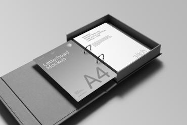 Binder Box Mockup Scene / Slash Series 02