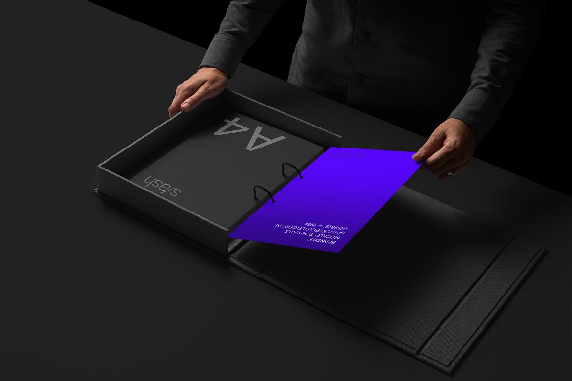 Binder Box Mockup Scene / Slash Series 07