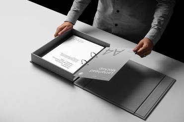 Binder Box Mockup Scene / Slash Series 07