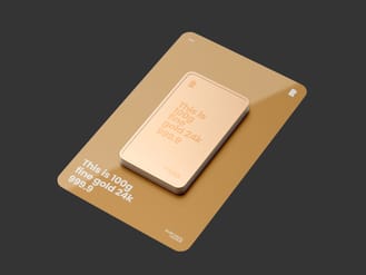 Gold Bar Free Mockup