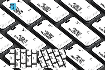 Isometric iPhone Mockup