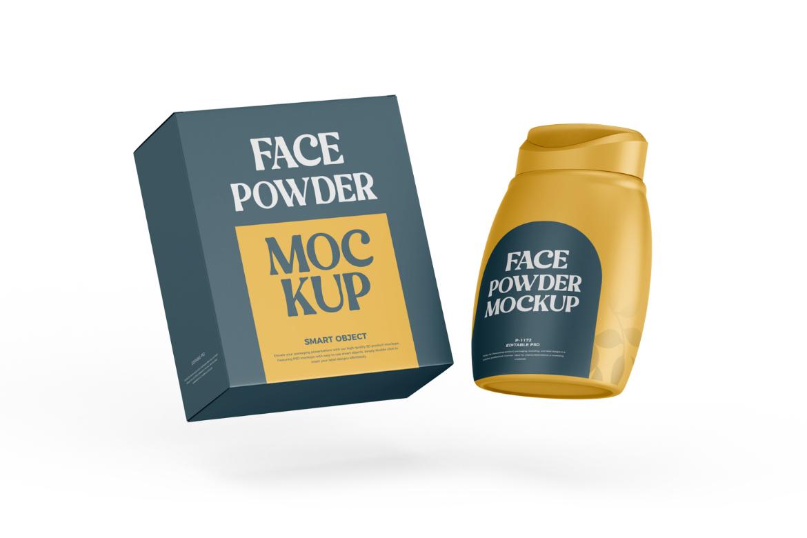 Powder Bottle Mockup