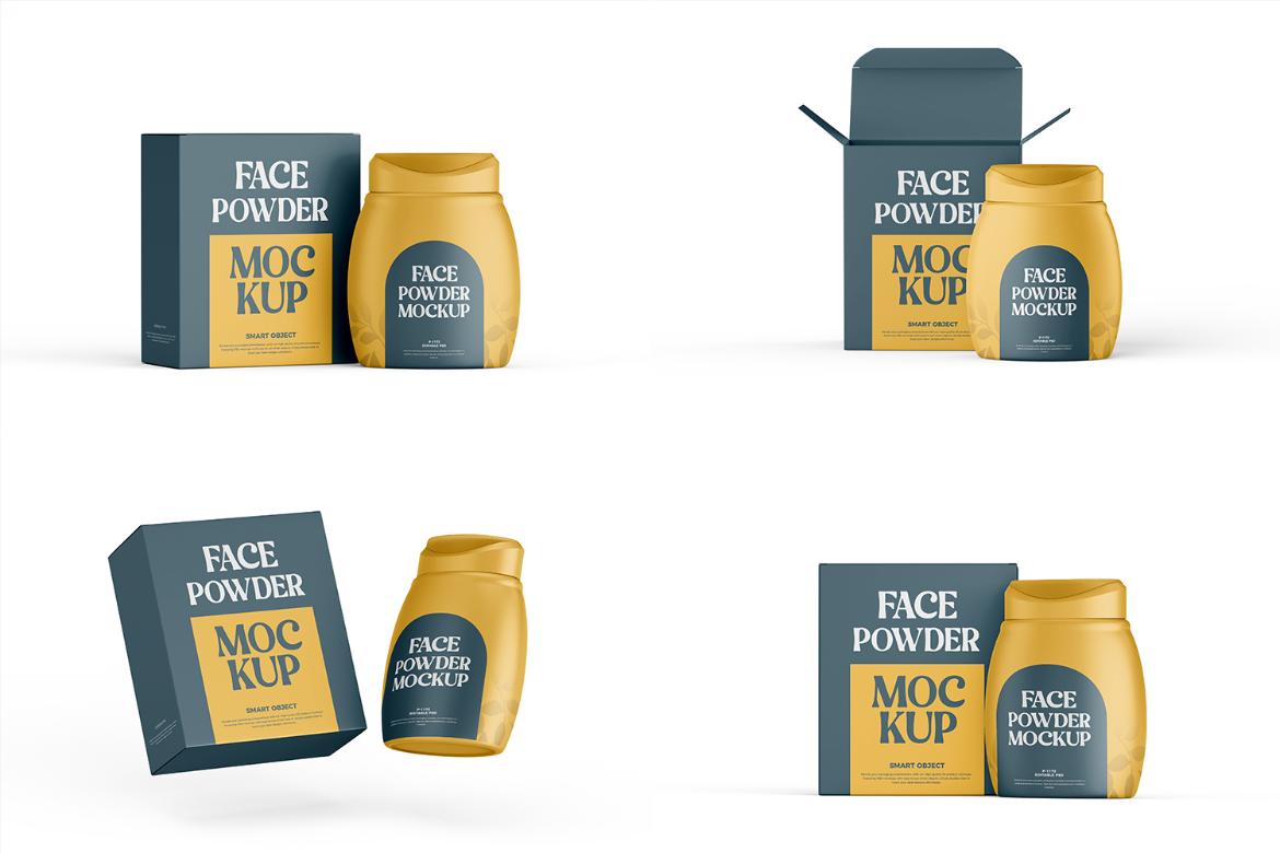 Powder Bottle Mockup