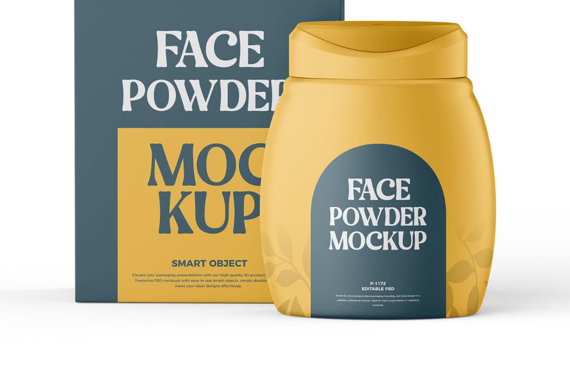 Powder Bottle Mockup
