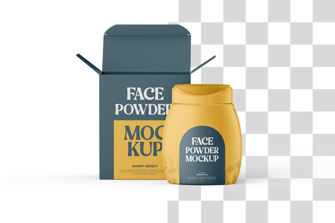 Powder Bottle Mockup
