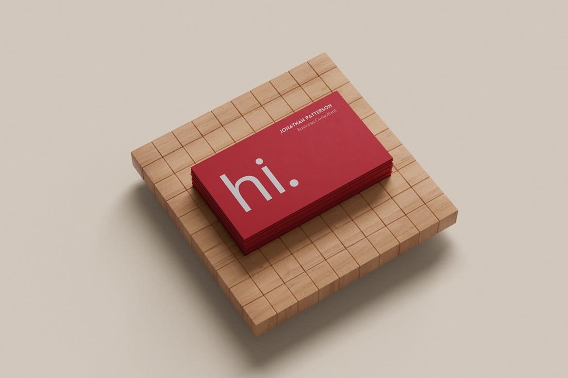 3.5x2'' Business Card Mockup