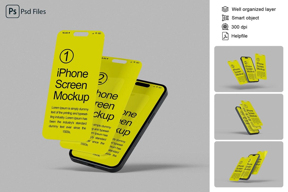 Phone Screen Mockup
