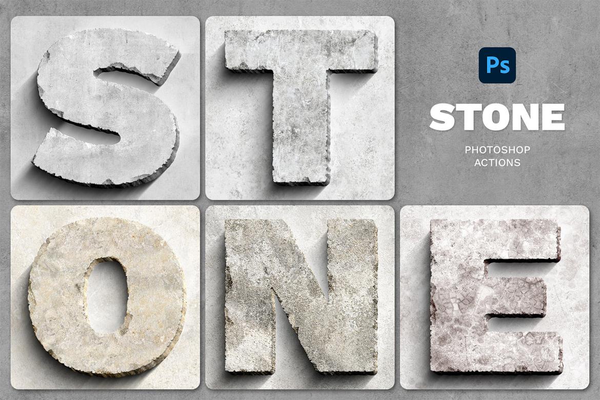 Stone Effect Photoshop Action