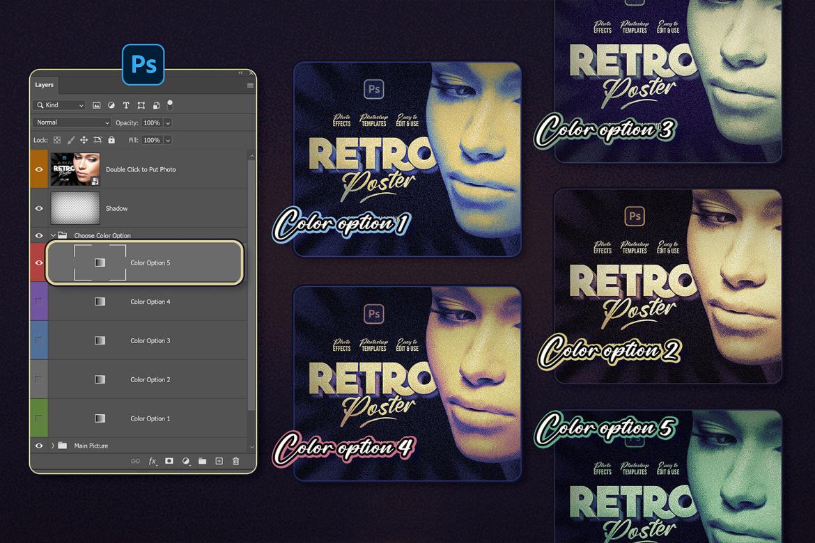 Stipple Shading Photoshop Template
