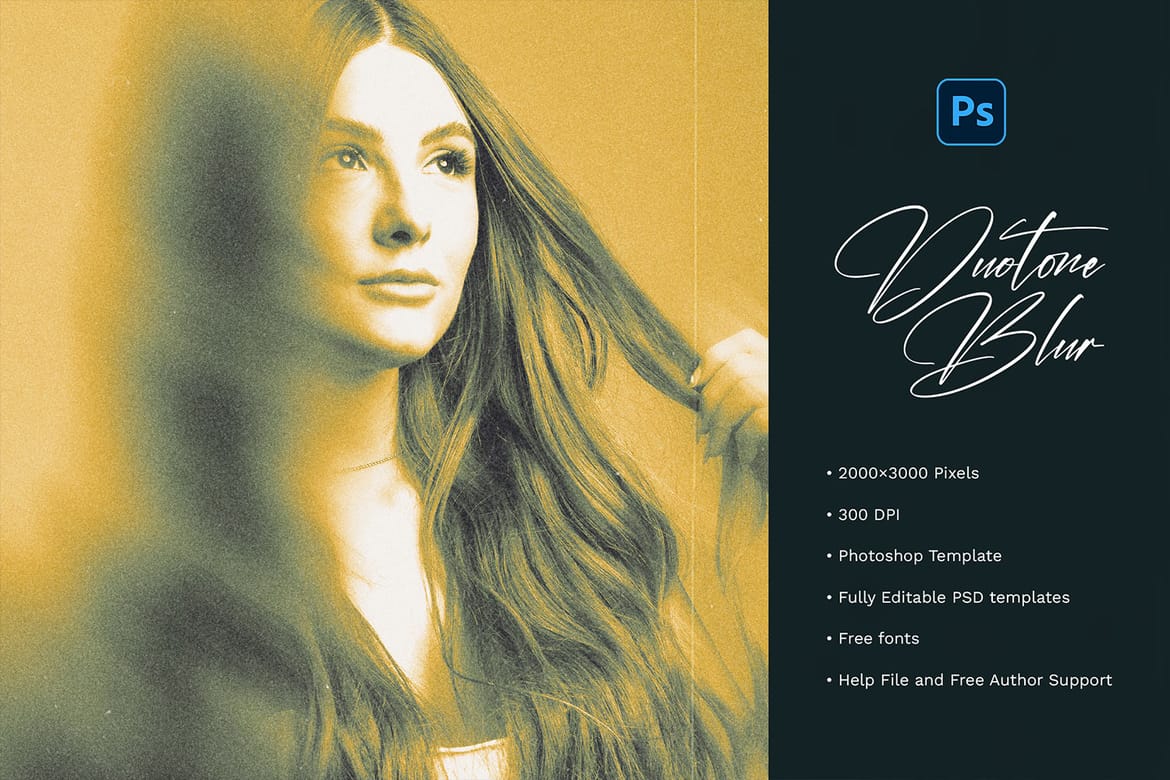 Duotone Blurred Photo Template