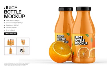Juice Bottle Mock-Up