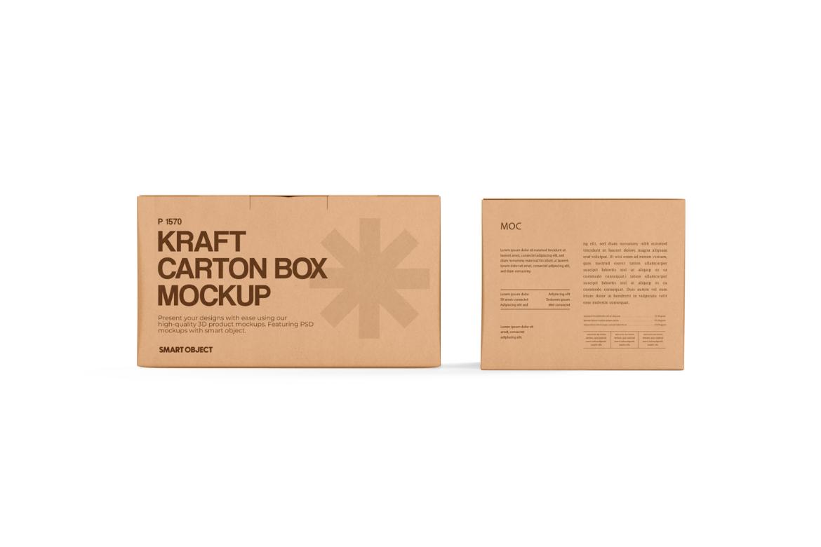 Carton Box Mockup