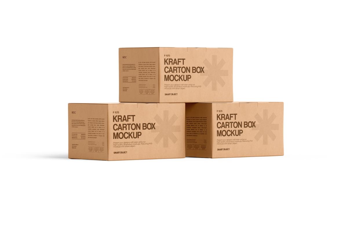 Carton Box Mockup
