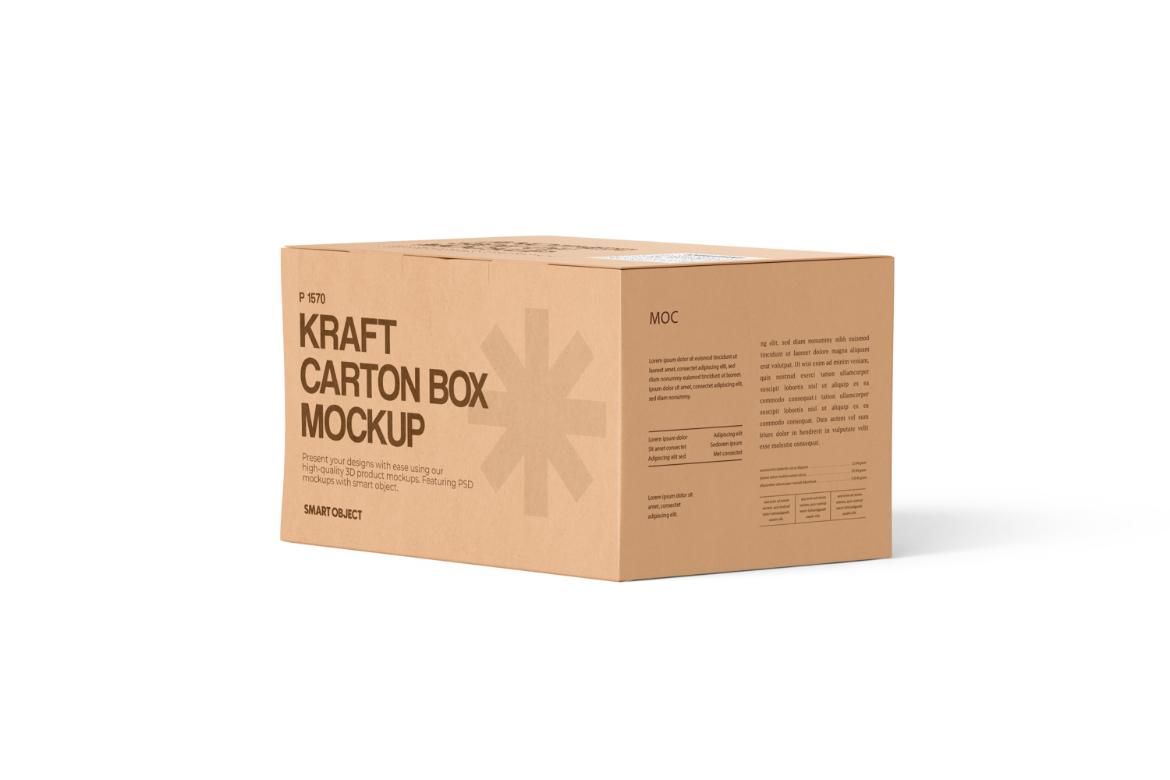 Carton Box Mockup
