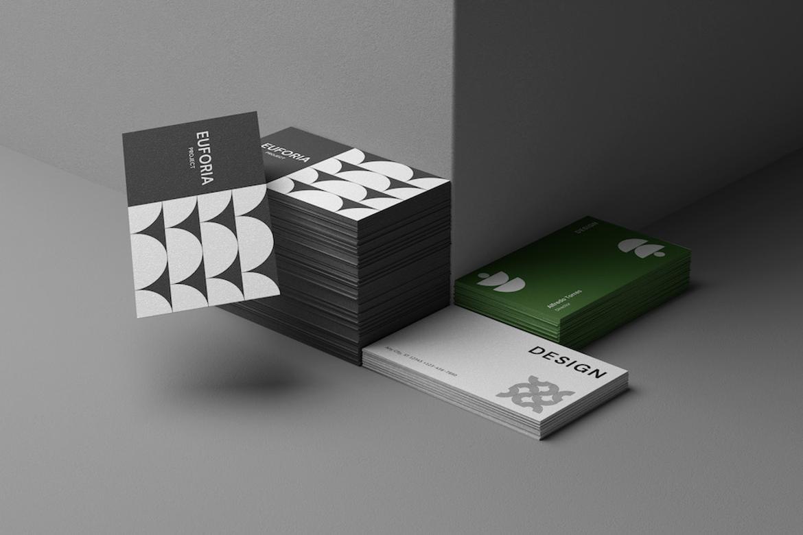 Elegant Business Card Mockup Set