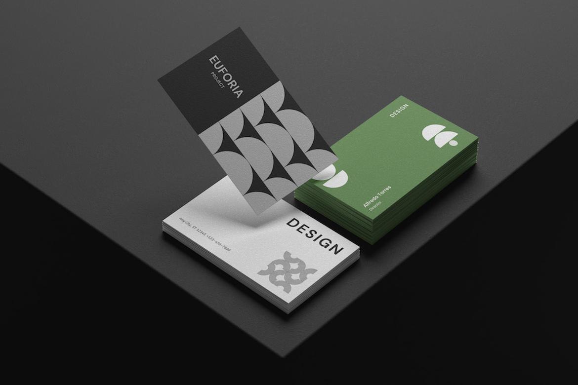Elegant Business Card Mockup Set