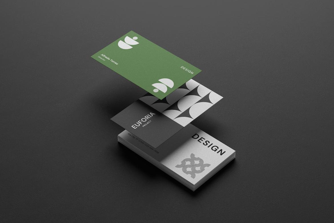 Elegant Business Card Mockup Set