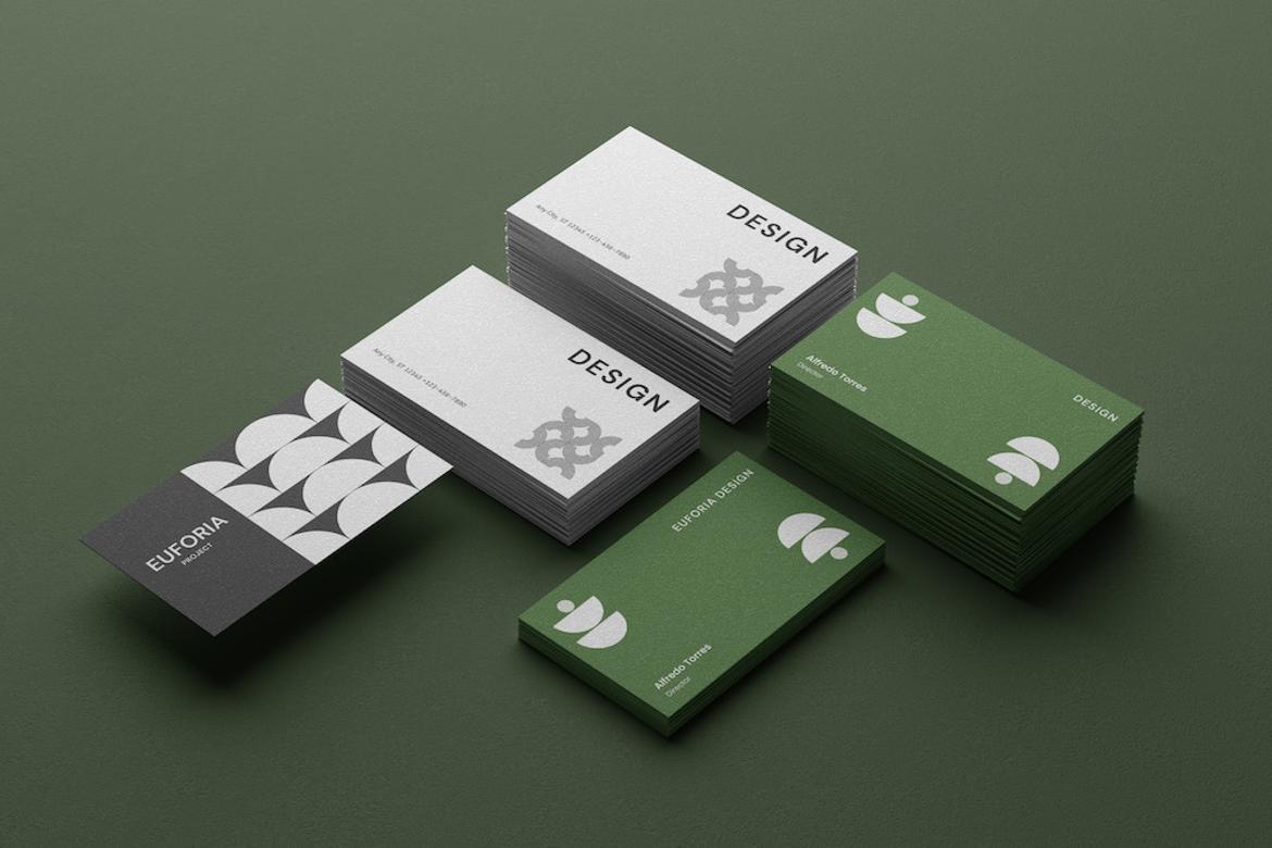 Elegant Business Card Mockup Set