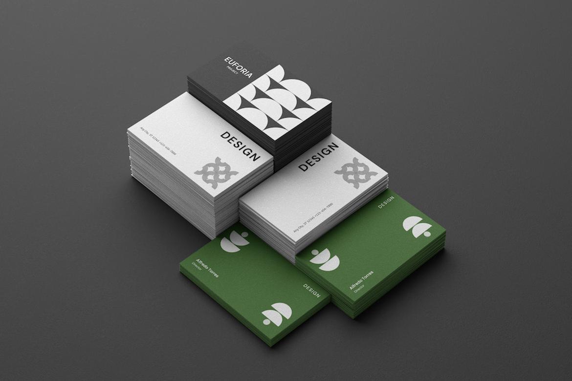 Elegant Business Card Mockup Set