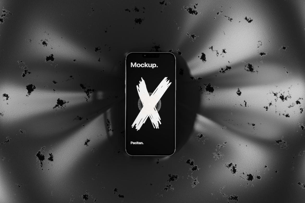 Stylish Mobile Phone Mockup Template