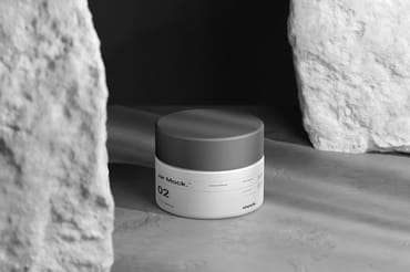 Modern Cosmetic Bottle Jar Mockup