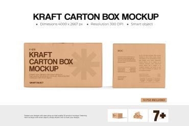 Carton Box Mockup
