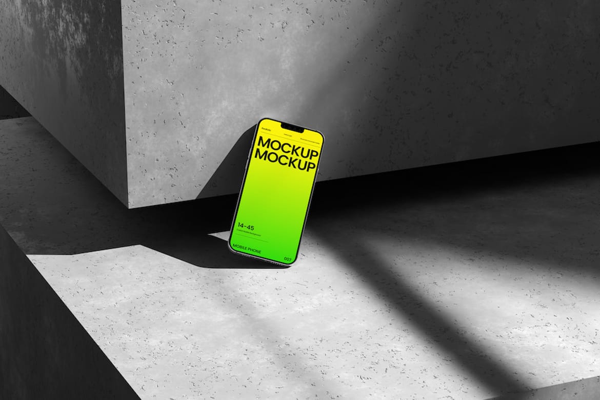 Modern Mobile Phone Mockup PSD