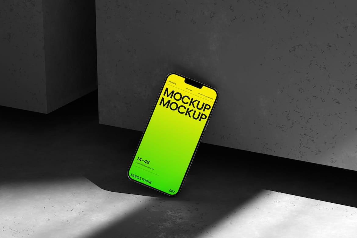 Modern Mobile Phone Mockup PSD