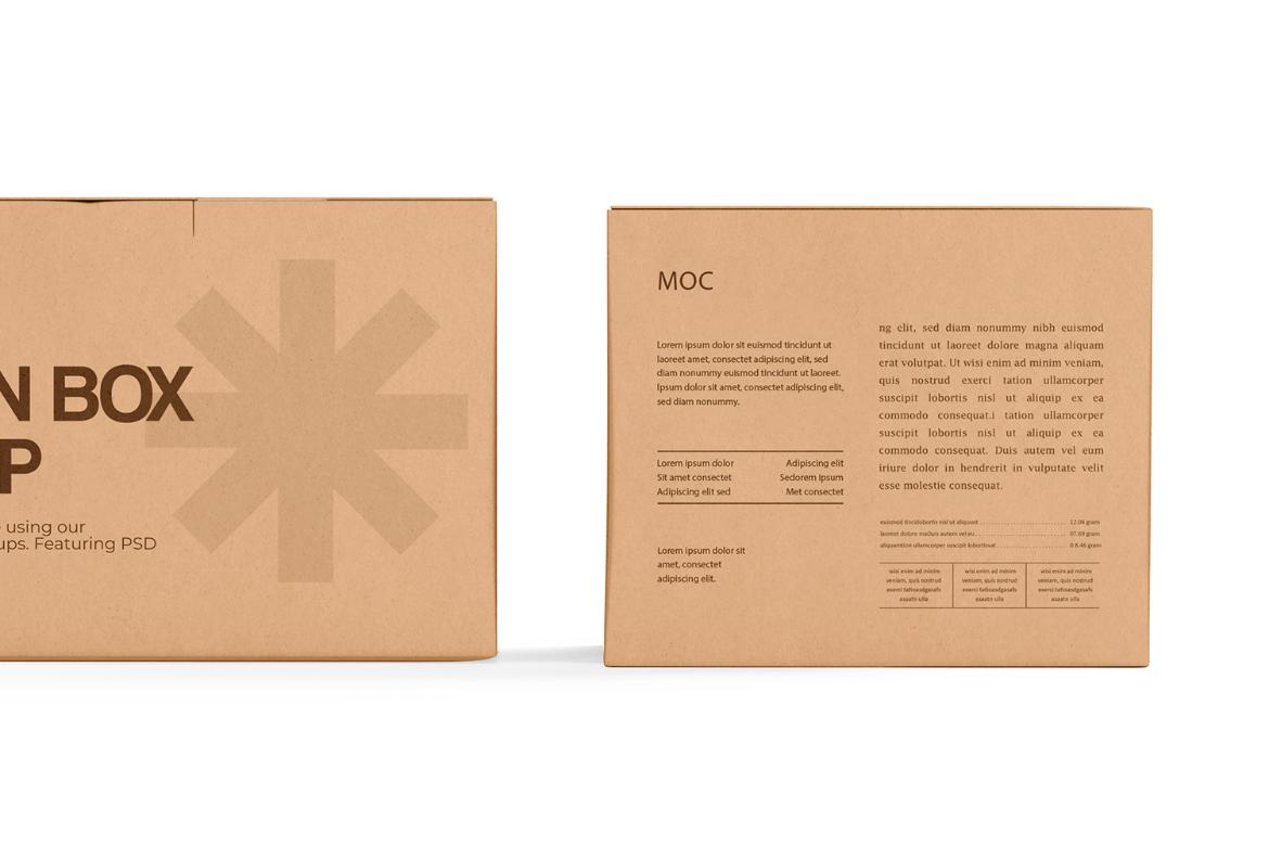 Carton Box Mockup