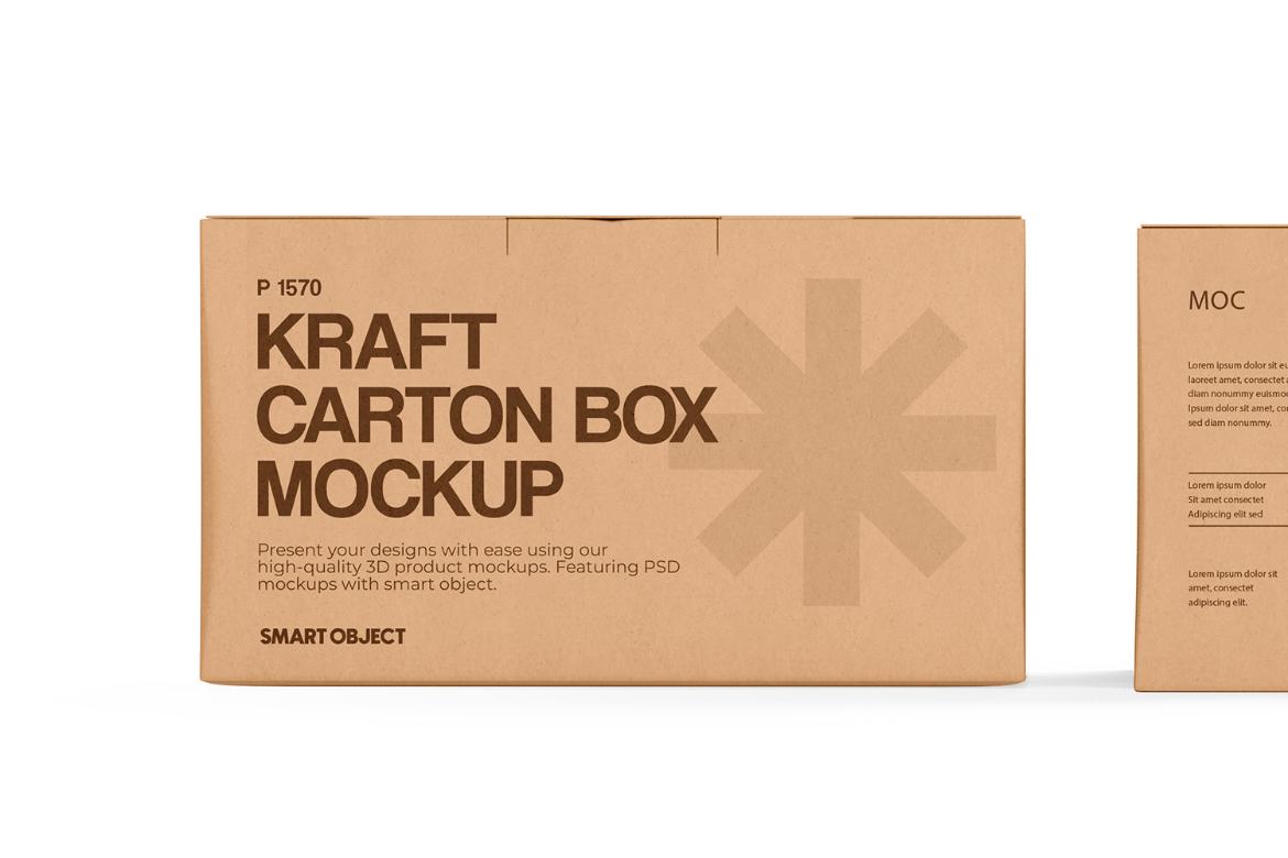 Carton Box Mockup
