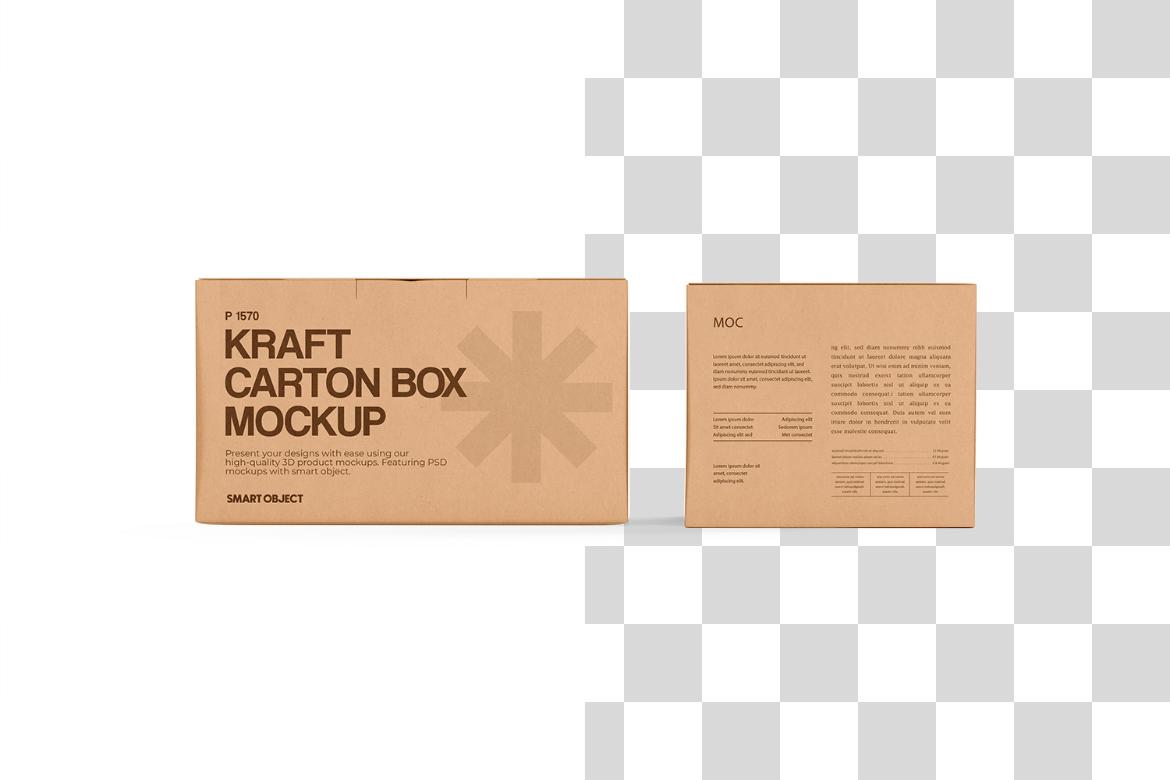 Carton Box Mockup