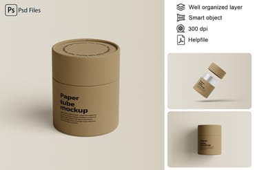 Paper Tube Mockup