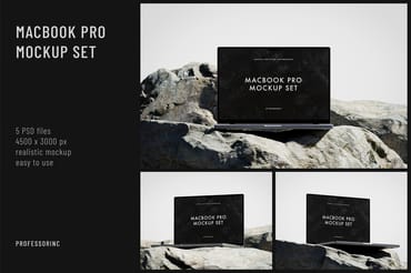 MacBook Pro Mockup Set