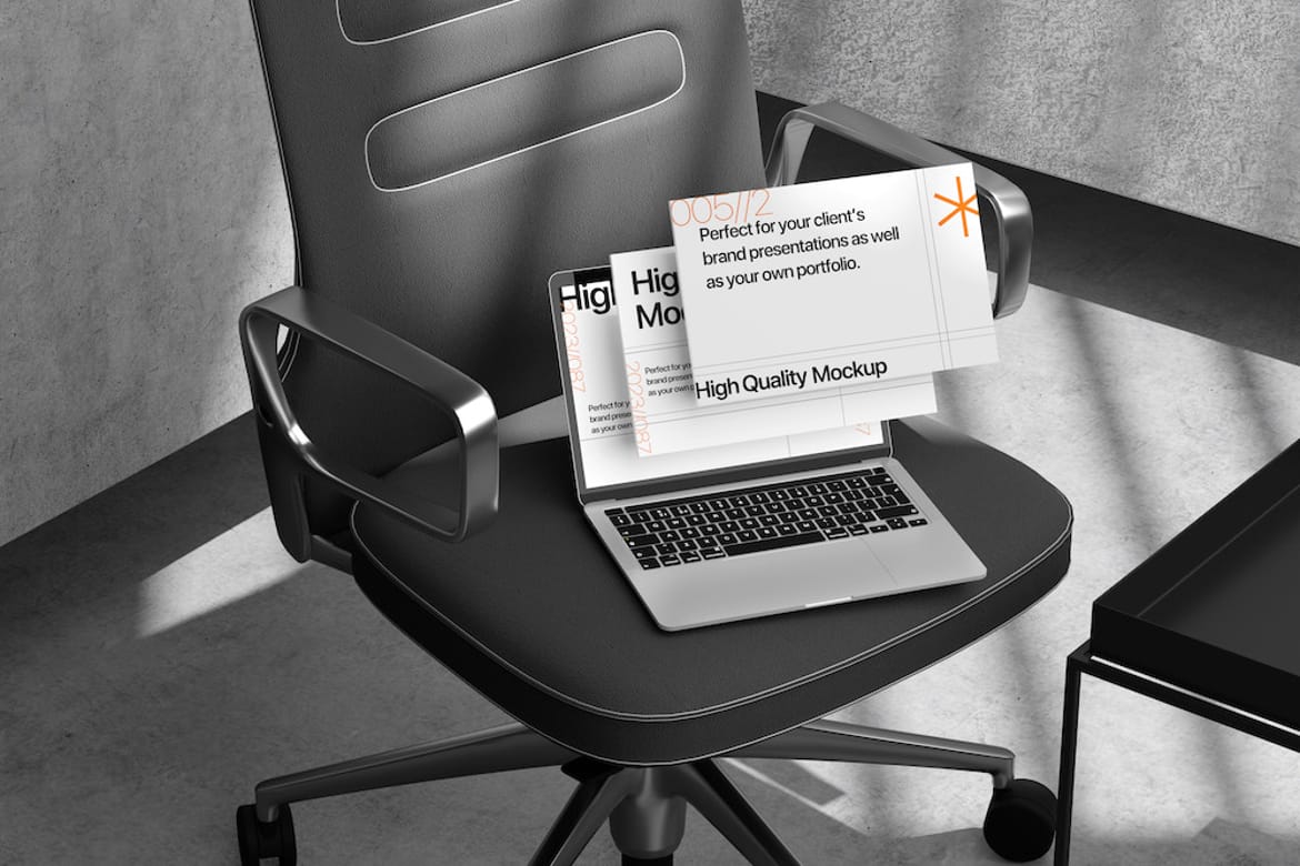 Professional Laptop Mockup for Presentation