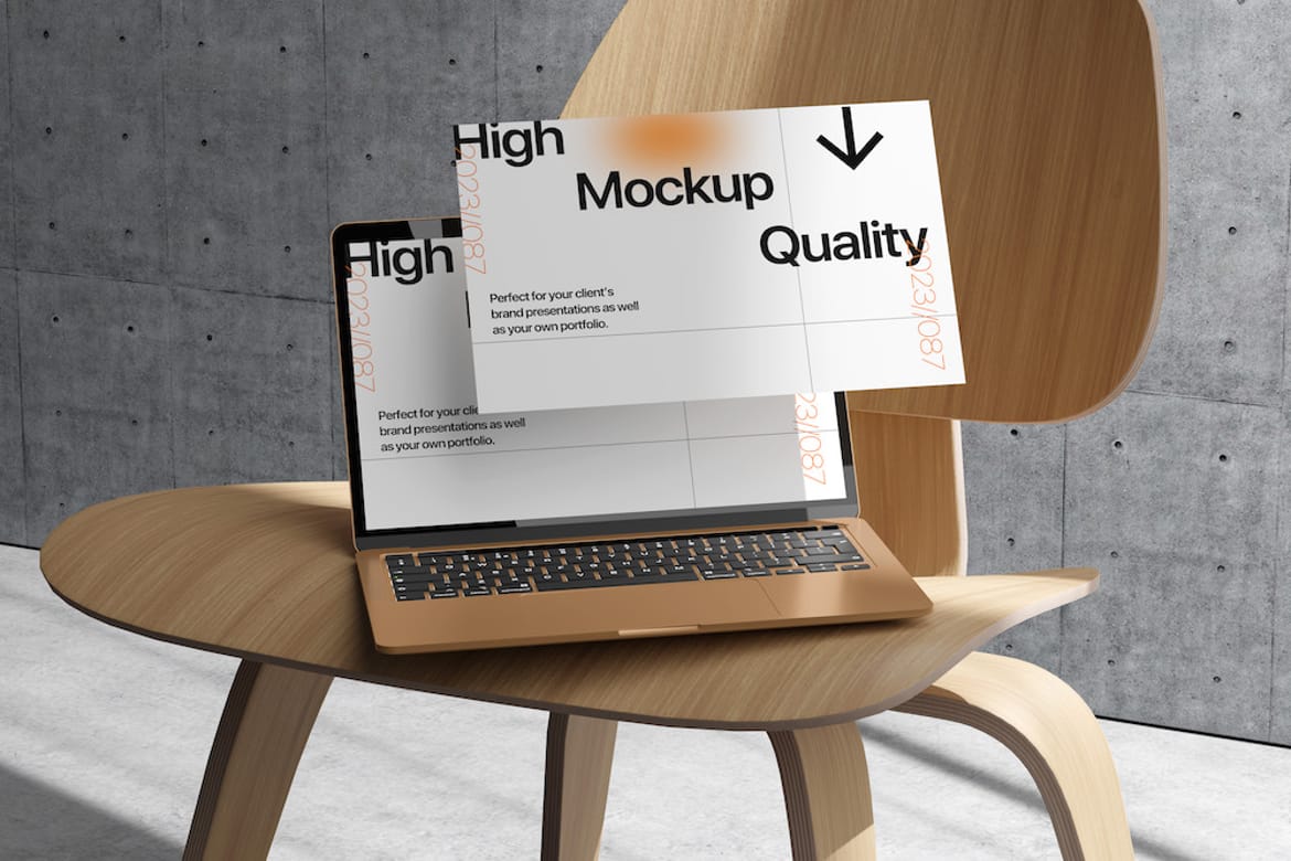 Professional Laptop Mockup for Presentation