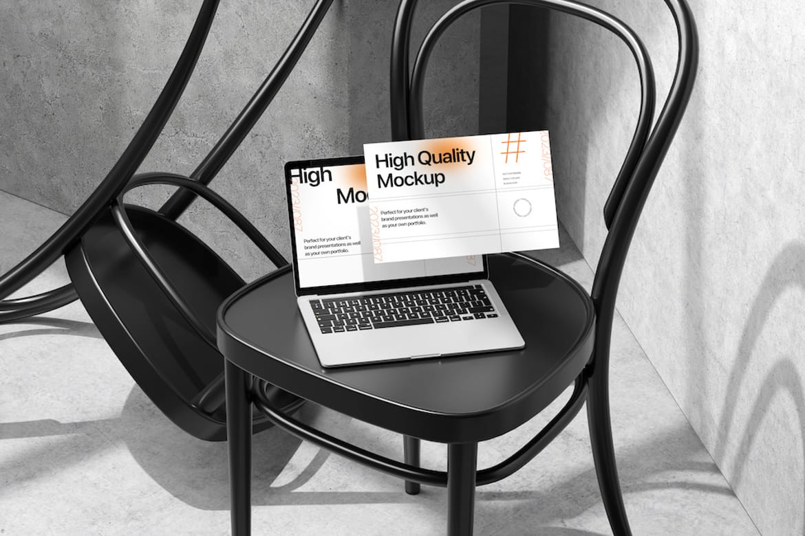 Professional Laptop Mockup for Presentation