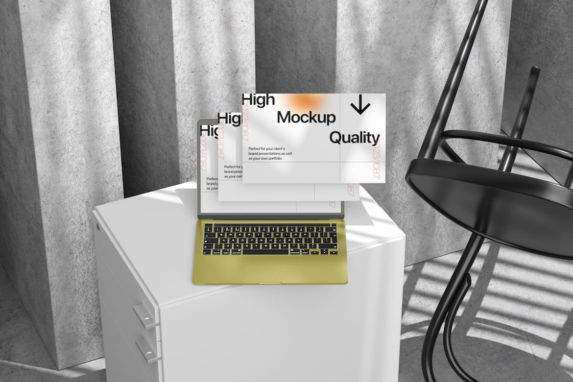 Professional Laptop Mockup for Presentation