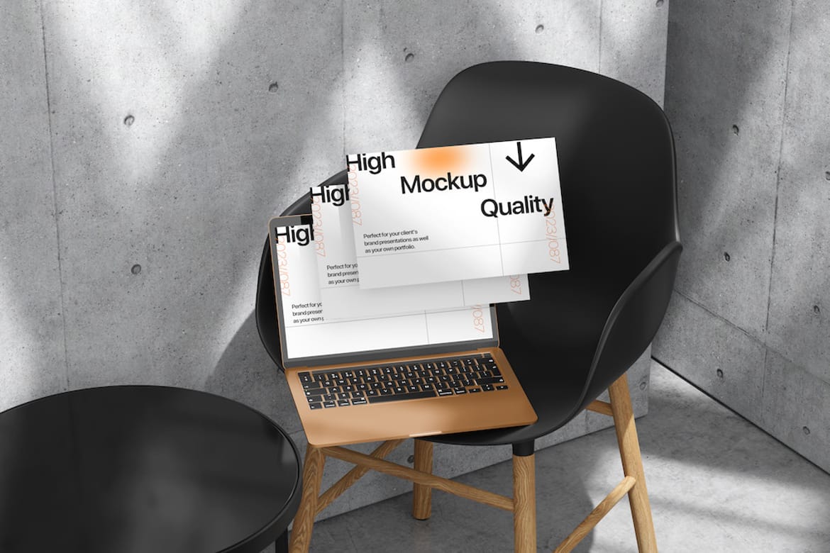 Professional Laptop Mockup for Presentation