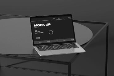 Modern Laptop Mockup on Desk