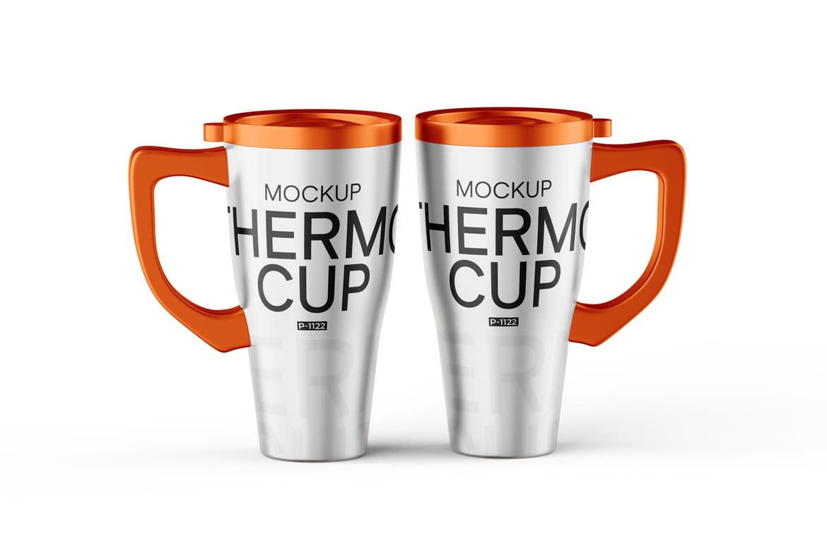 Steel Travel Cup Mockup