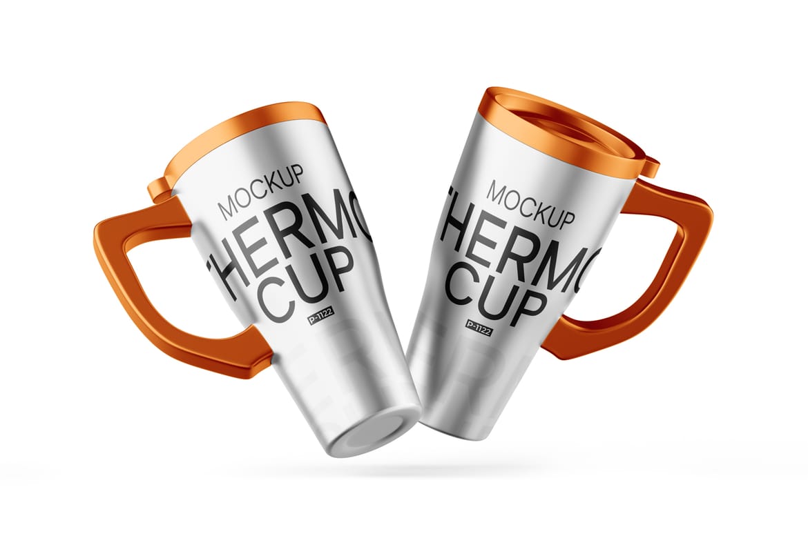 Steel Travel Cup Mockup