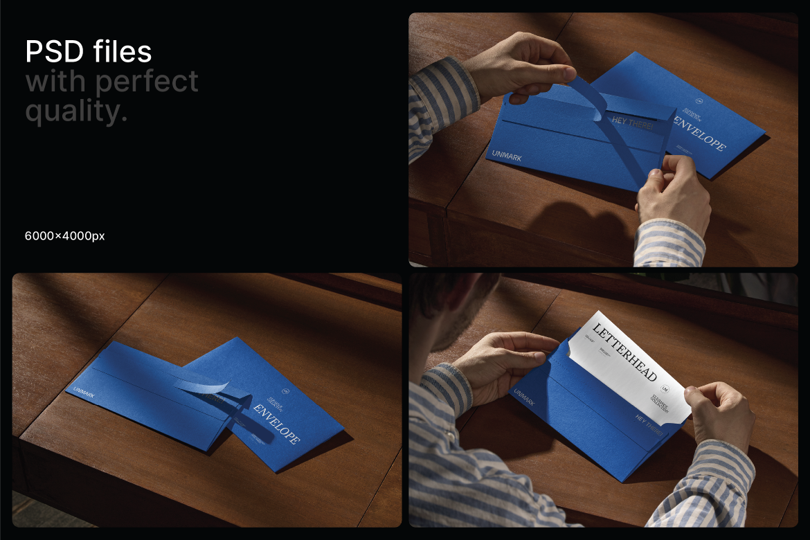 Envelope Mockups in hand
