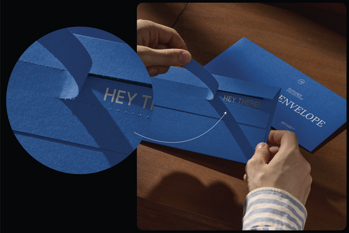 Envelope Mockups in hand