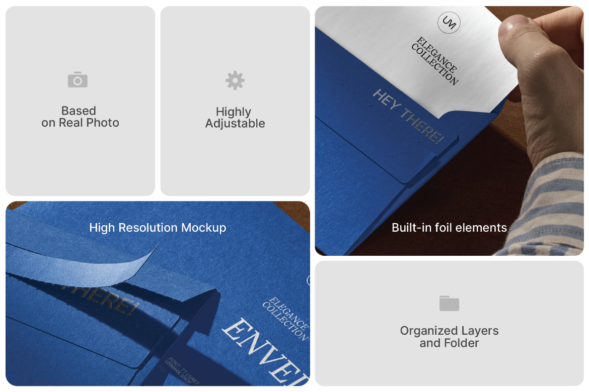 Envelope Mockups in hand