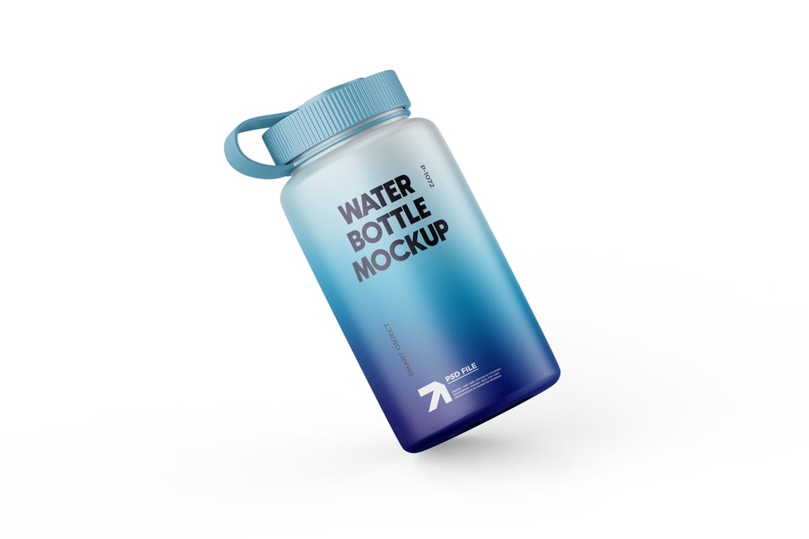 Sport Water Plastic Bottle Mockup