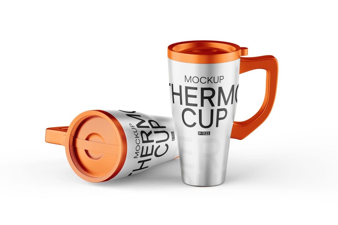 Steel Travel Cup Mockup