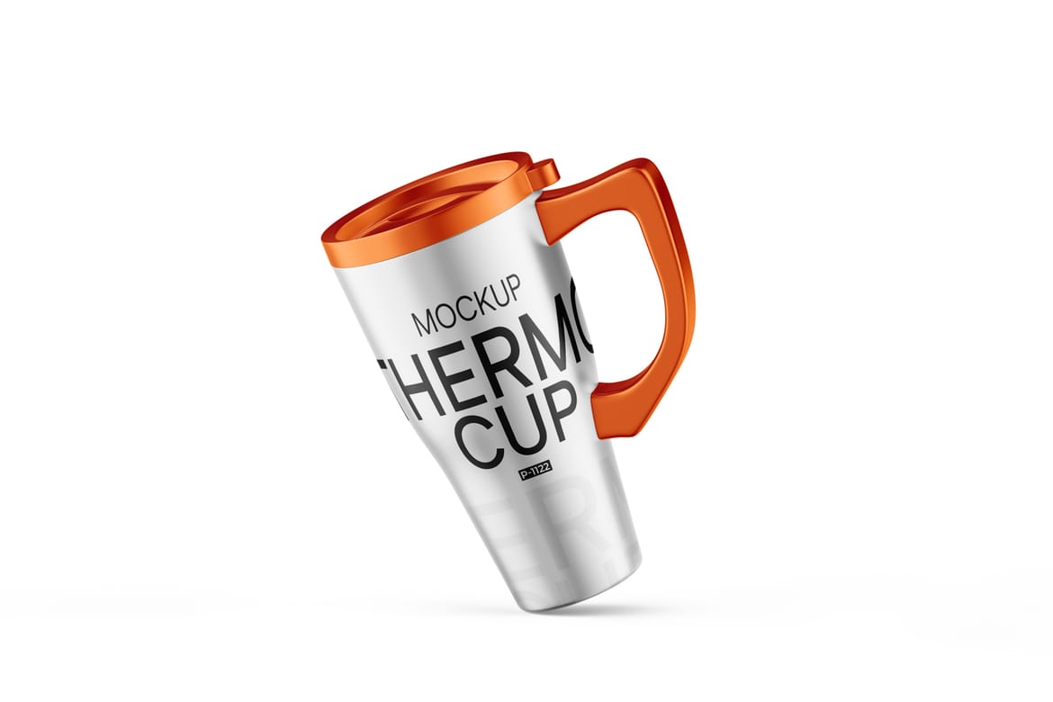 Steel Travel Cup Mockup